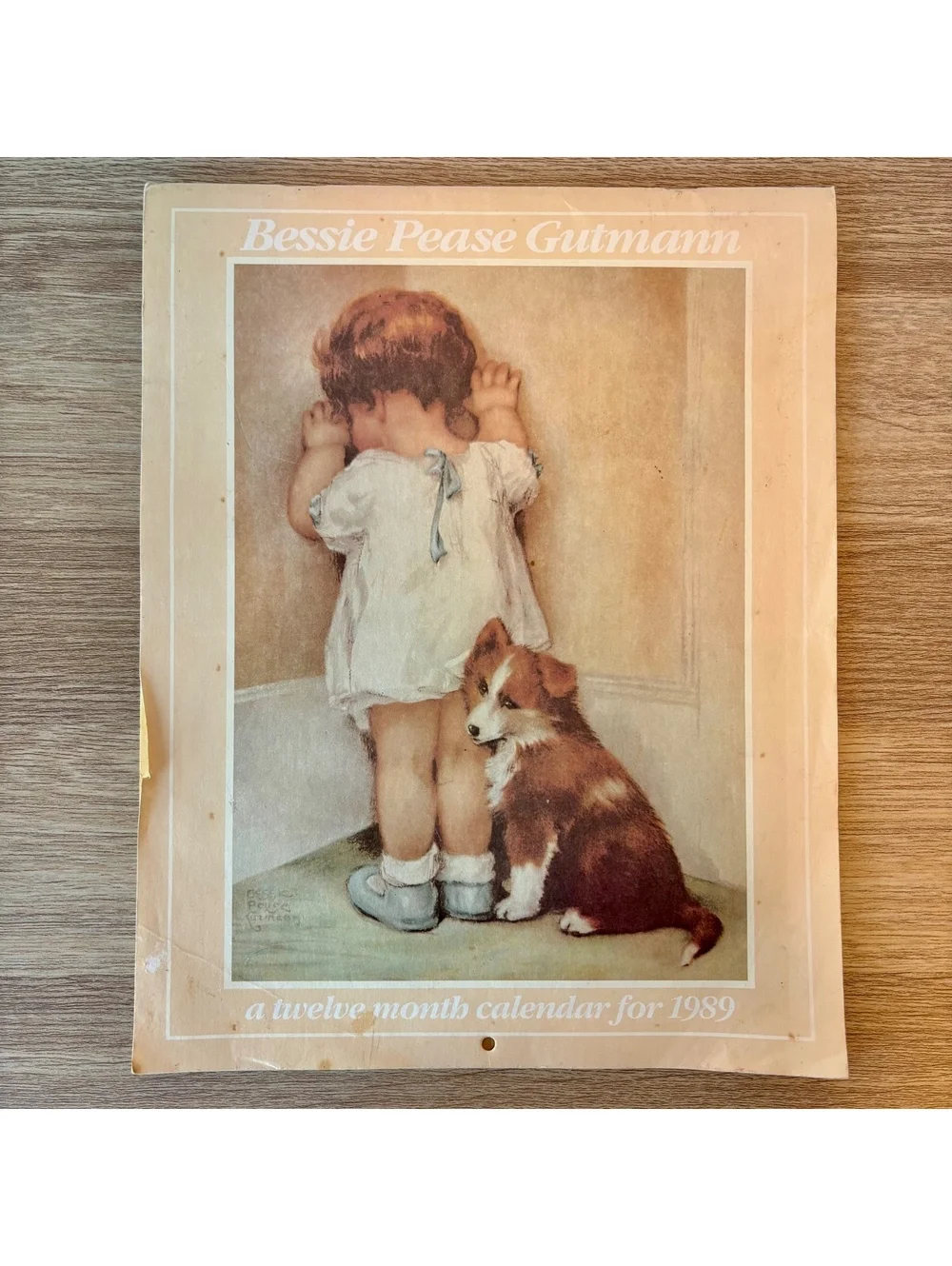 1989 Bessie Pease Gutmann Vintage Wall Calendar Unused Complete 12 Month Nursery